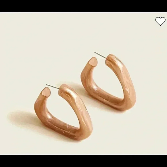 J Crew Angular Hoop Earrings - Picture 3 of 4